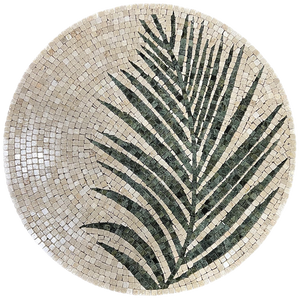 A Quiet Palm | Handmade Stone Mosaic Wall Art